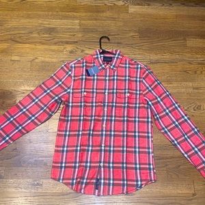 Lucky brand Unisex red and black flannel Size S